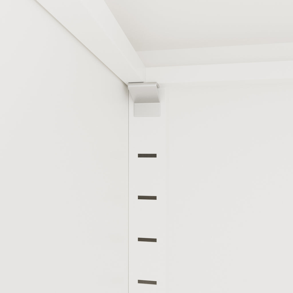 71'H Metal Garage Storage Cabinet, White Tool Steel Locking Cabinet with Doors and 4 Adjustable Shelves, Tall Cabinets for Ga