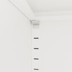 71'H Metal Garage Storage Cabinet, White Tool Steel Locking Cabinet with Doors and 4 Adjustable Shelves, Tall Cabinets for Ga