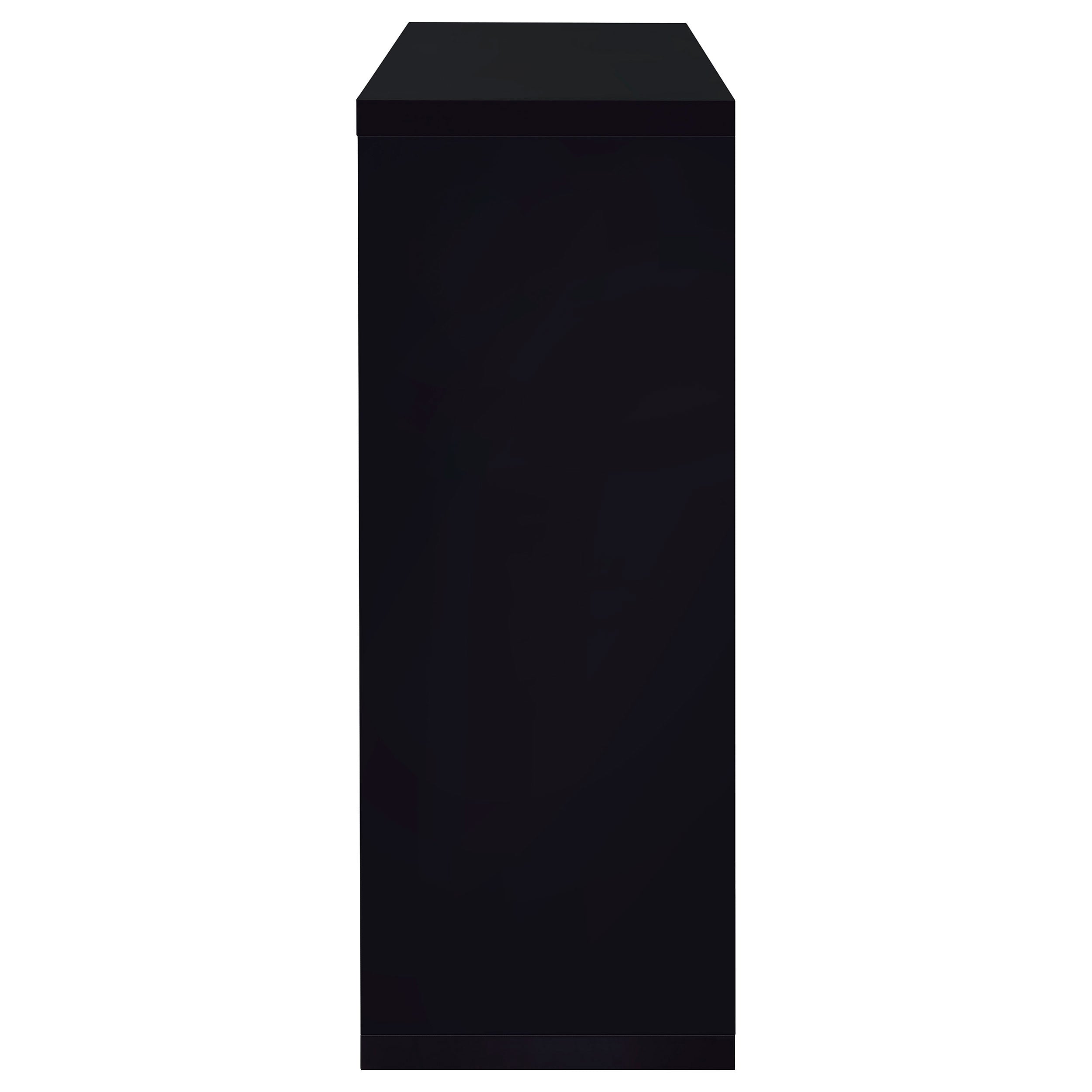 Gilbert Black High Gloss Bar Shelf - Grand Goldman Shop
