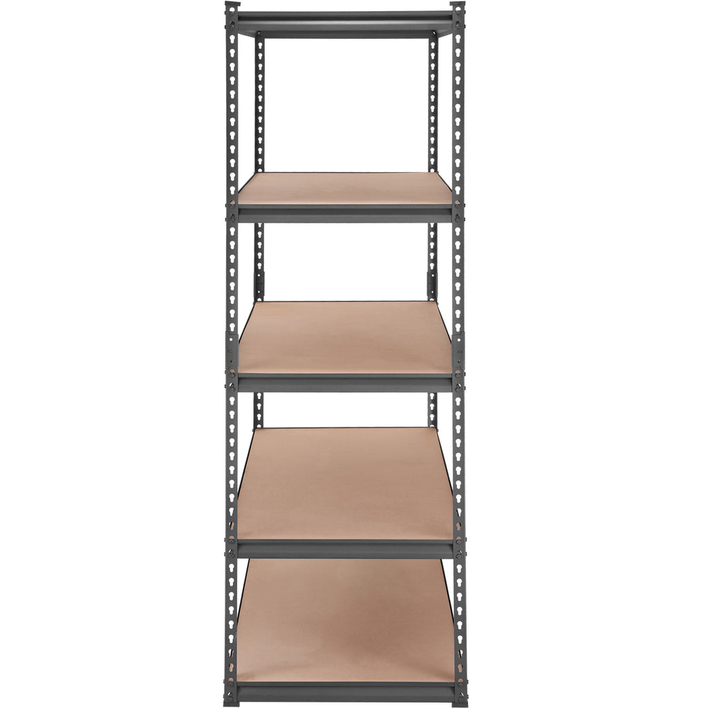 Storage Shelving Unit, 5-Tier Adjustable, 2000 lbs Capacity, Heavy Duty Garage Shelves Metal Organizer Utility Rack, Black, 48' L x 24' W x 72' H for Kitchen Pantry Basement Bathroom Laundry - Grand Goldman Shop