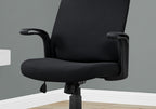 Office Chair, Adjustable Height, Swivel, Ergonomic, Armrests, Computer Desk, Work, Black Mesh, Black Metal, Contemporary, Mod