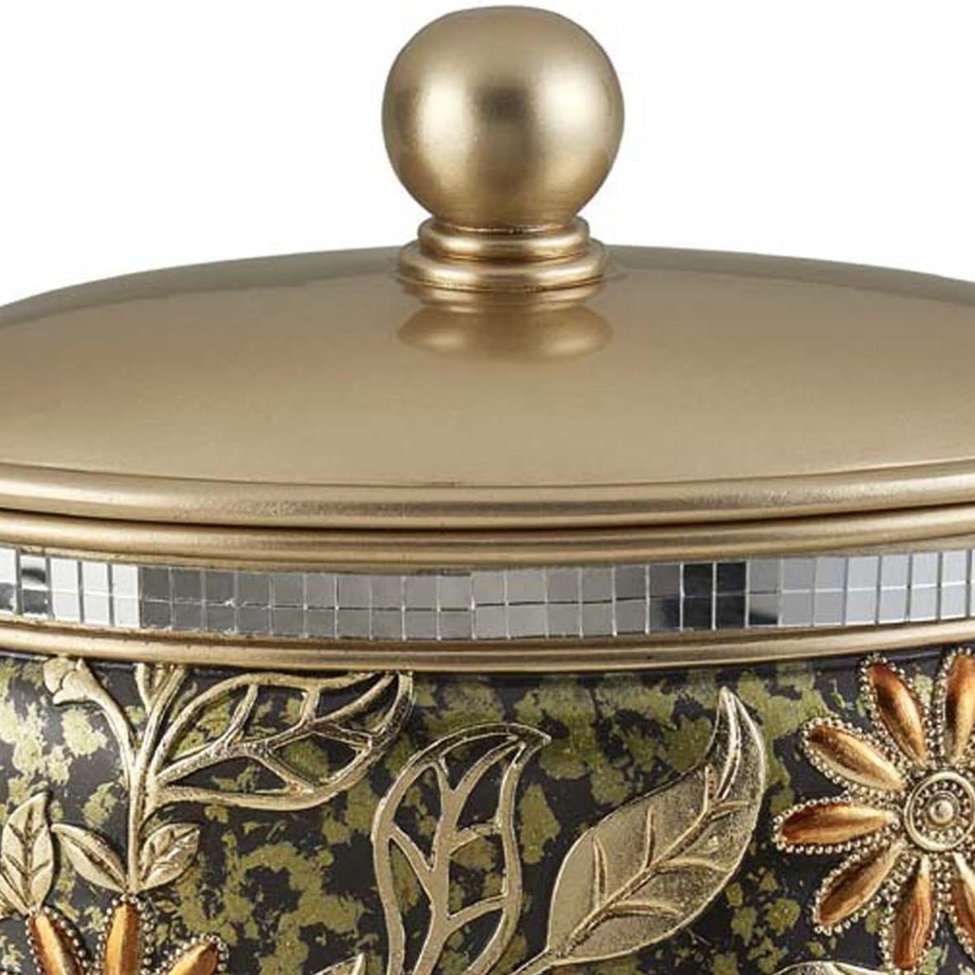 9 Inch Chrysanthemum Resin Jewelry Box - Grand Goldman Shop