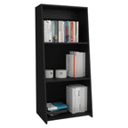 Note 47' Tall Three-Tier Ladder Bookcase Black | Premium Home Decor - Grand Goldman