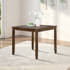 Wooden Dining Square Table, Kitchen Table for Small Space, 4 Person Dining Table, Walnut ONLY THE TABLE - Grand Goldman Shop