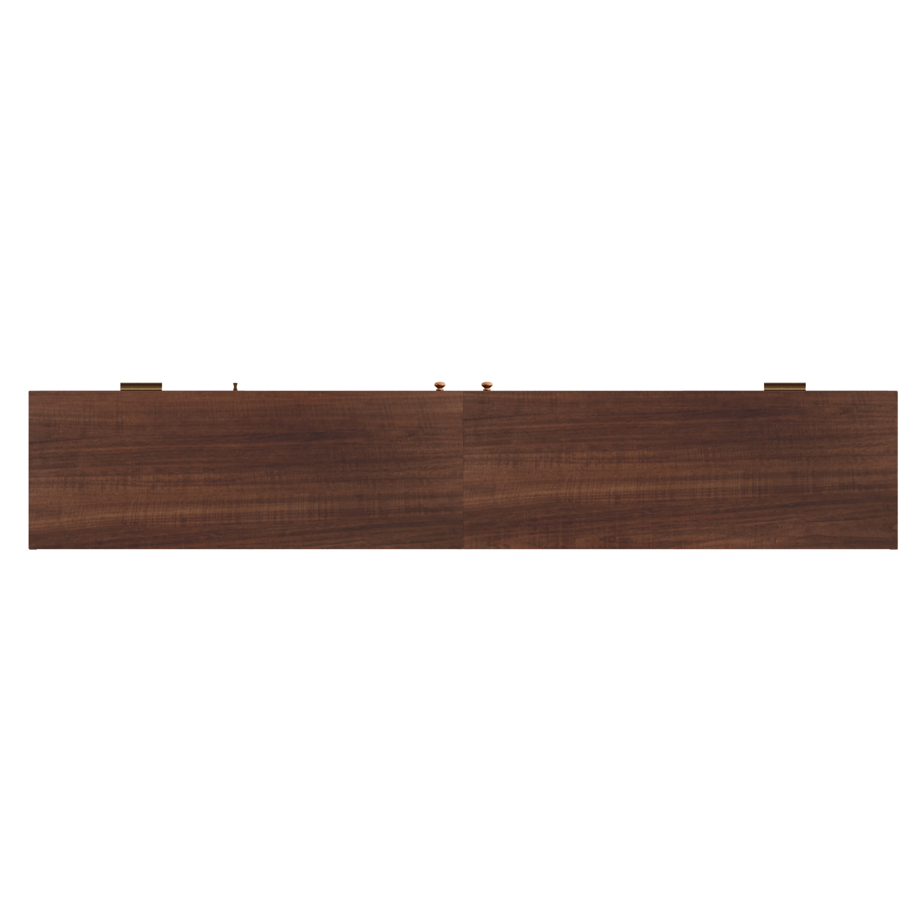 Modern 86 inch TV Stand for TVs up to 90 inches, Dark Brown Rattan Design with App-Controlled LED Lights, 2 Drawers & Glass Door Storage, MDF and Solid Wood Media Console - Grand Goldman Shop