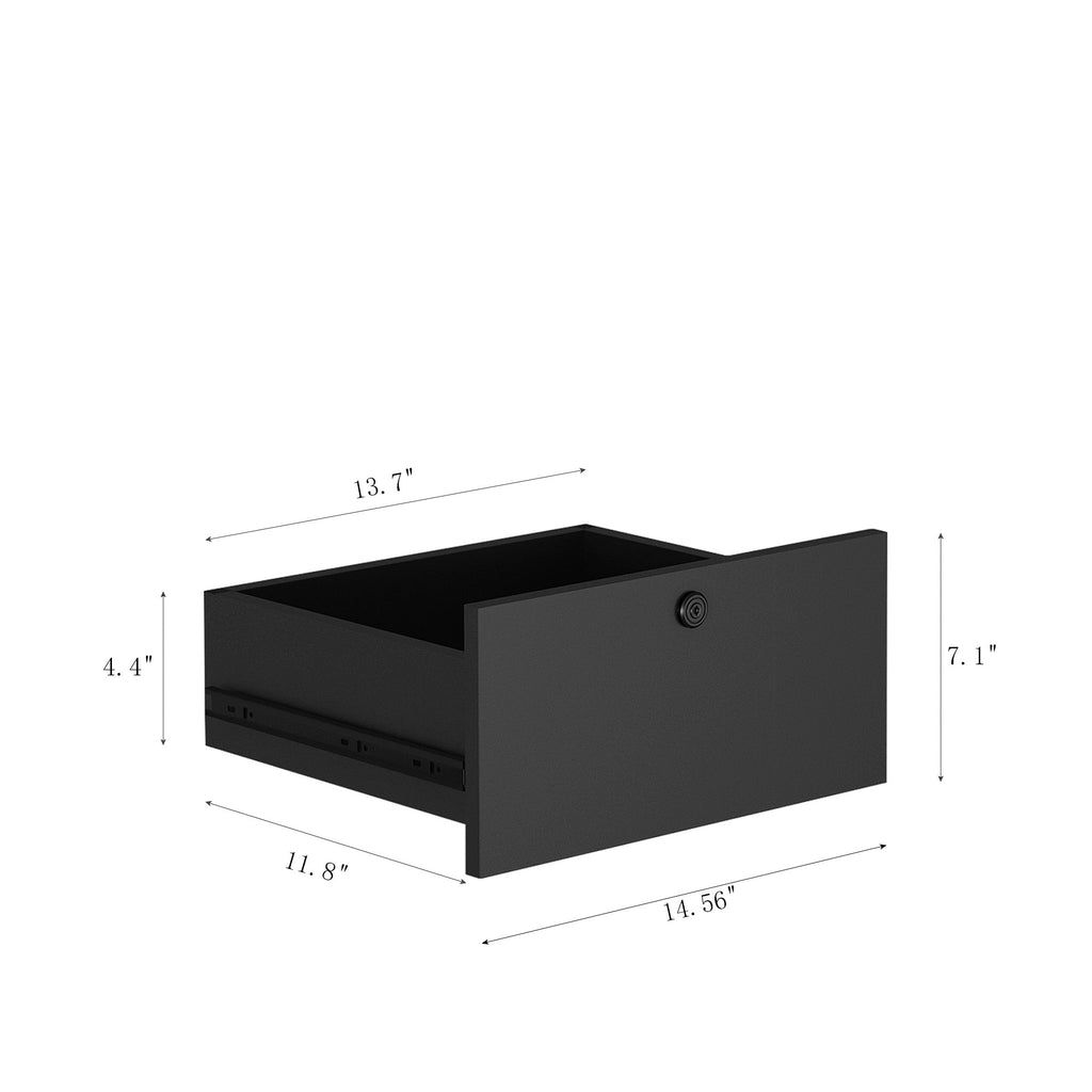 Nightstands Set of 2, with Charging Station, Smart Nightstand with Night Light, Modern Night Stand with Bookshelf, Bedside Tables with Storage Cabinet for Bedroom, Black - Grand Goldman Shop