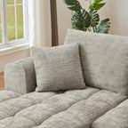 Chenille L-Shape Luxury Sectional Oversized Sofa,Mnimalist Design,Comfy Sleeper Couch for Living Room,Apartment&Reception Spaces,No Assembly Required - Grand Goldman Shop