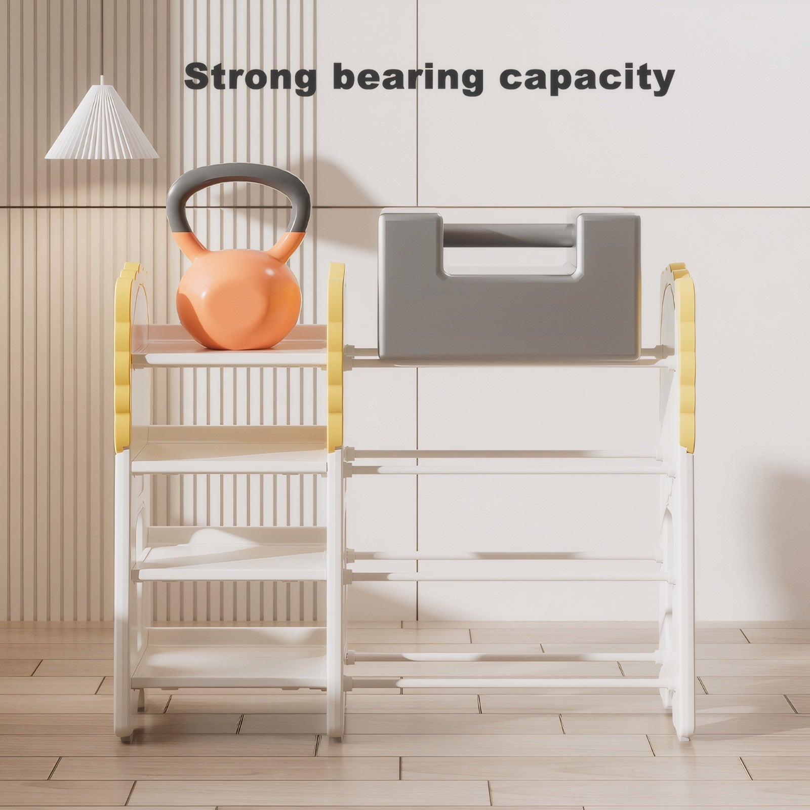 Kids Bookshelf and Toy Storage, 4-Tier Toy Organizers W/8 Removable Storage Bins, Kids Toy Storage Organizer for Study Room, 