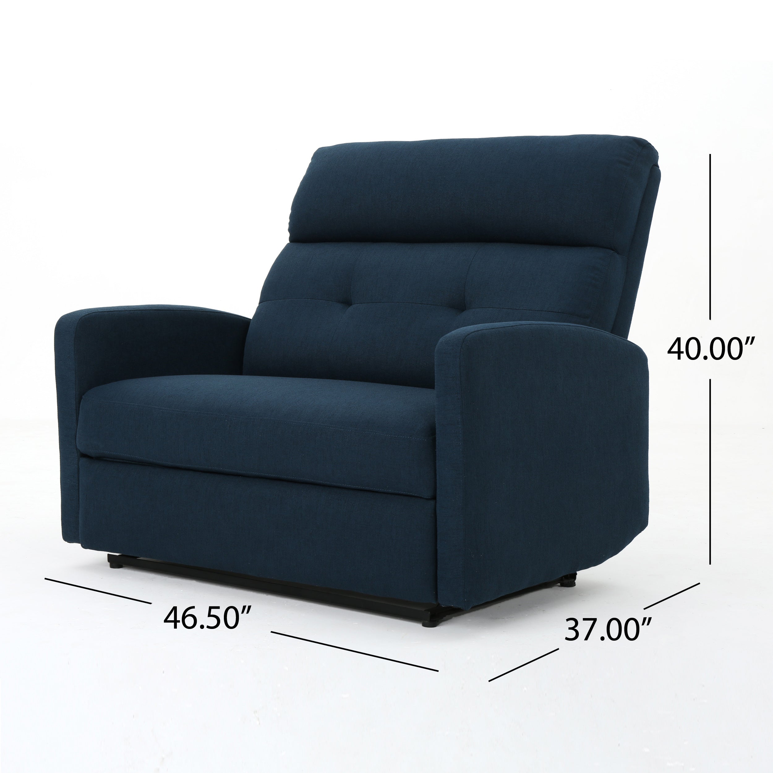 Alma Contemporary Upholstered Loveseat Recliner - Grand Goldman Shop