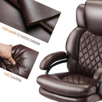 500lbs Big and Tall Office Chair for Heavy People Executive Office Chair with Wide Spring Seat Computer Desk Chair 360 Swivel