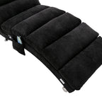 COOLMORE Luxury Upholstered Chaise Lounge Chair with Vibration for Relaxation, Modern Fixed Back Fabric Leisure Recliner Sofa for Living Room/Bedroom - Grand Goldman Shop