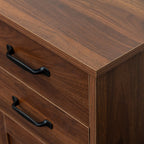 Modern Wood Buffet Sideboard with 2 doors&1 Storage and 2drawers -Entryway Serving Storage Cabinet Doors-Dining Room Console, 43.3 Inch - Grand Goldman Shop