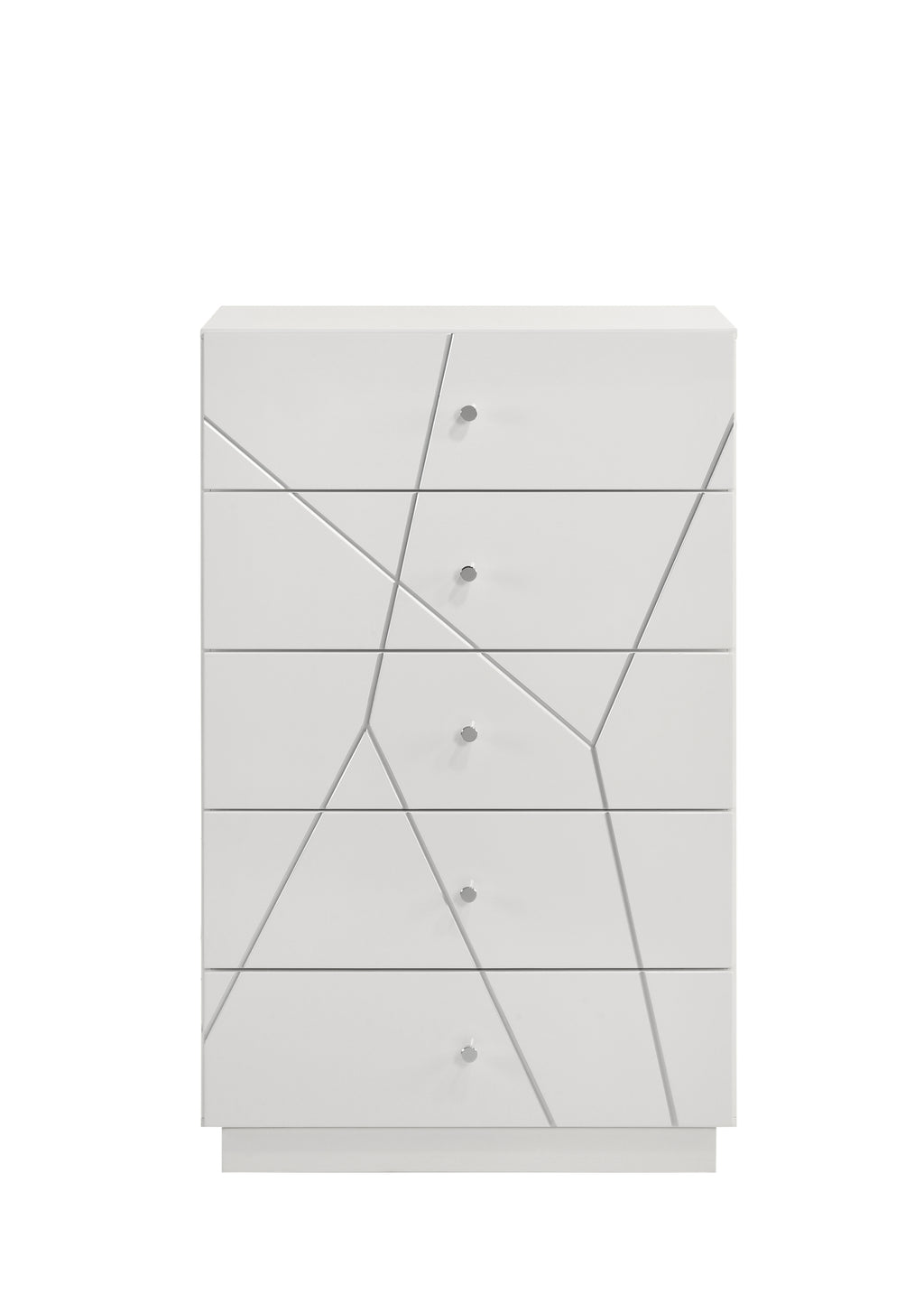 Manhattan Queen 5-Piece Bedroom Set – Modern Design with Lacquer Finish, Geometric Accents, and LED Lighting - Grand Goldman Shop