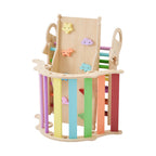 Pikler Triangle Set, 9-in-1 Toddler Climbing Toys Indoor, with 2 Wooden Cars, Cushion, Triangle, Arch, and Ramp, 150 lbs Load