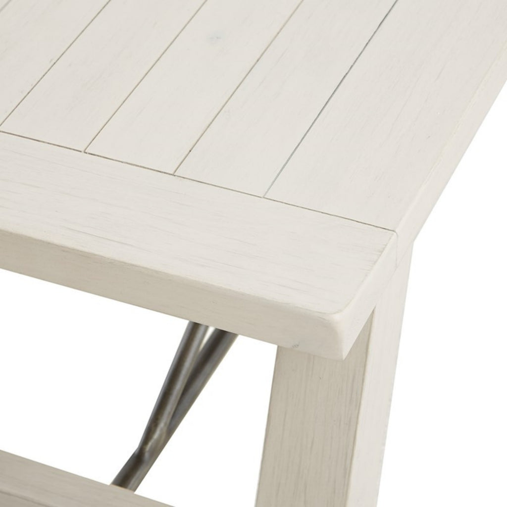 Sonoma Dining Bench Rustic Style Solid Wood White Wash Finish 66x17x18 inches - Grand Goldman Shop