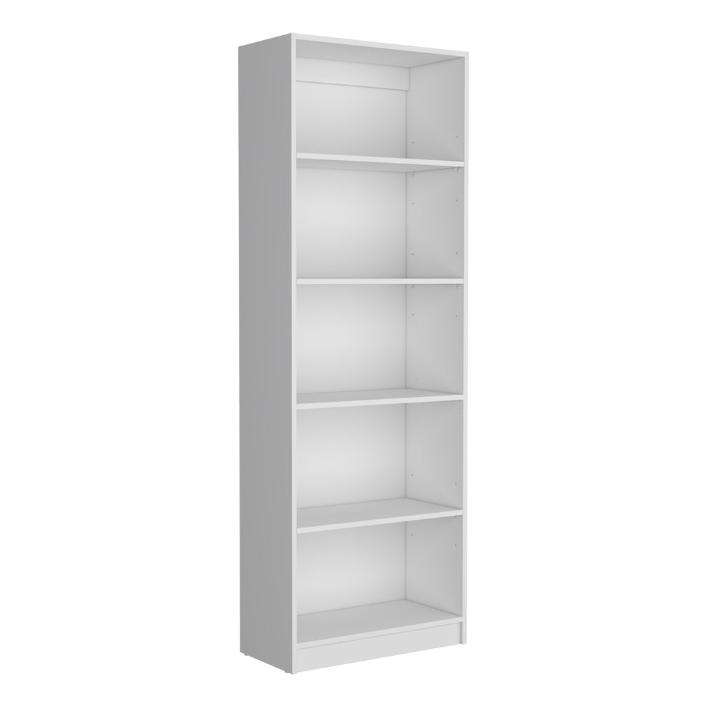 Vinton 4-Tier Bookcase with Modern Storage for Books and Decor, White | Premium Home Decor - Grand Goldman