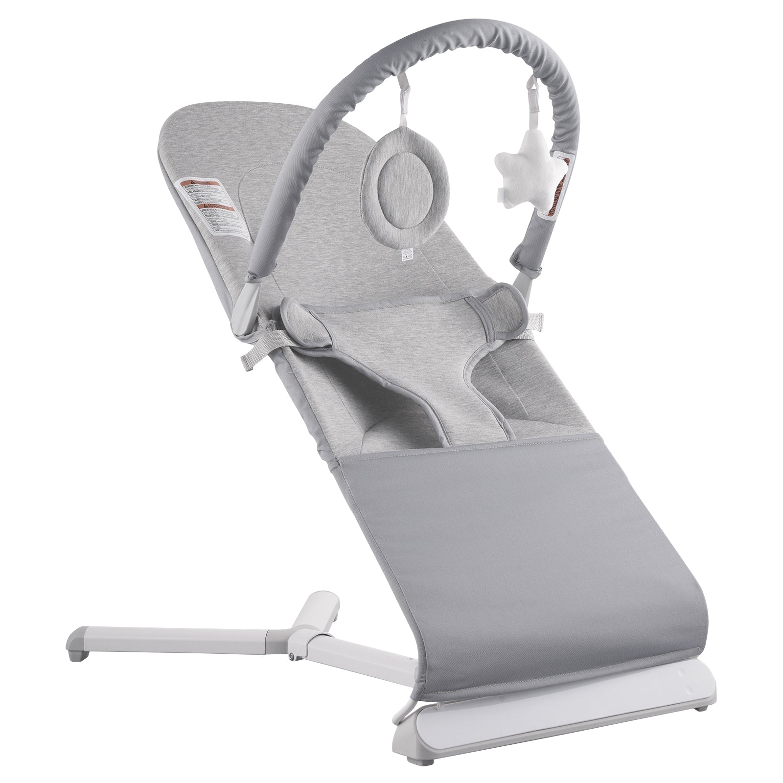 Baby Bouncer Folding Bouncer Seat Chair for Babies 0-9 Months with Toy Bar - Grand Goldman