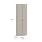 Multistorage Pantry abinet, Five Shelves, Double Door Cabinet -Pearl - Grand Goldman