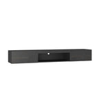 Floating TV Stand Wall Mounted with 16 Color LEDs,63' Modern TV Stand, Floating TV Cabinet Entertainment Center for 55 60 65 Inch TV,Black - Grand Goldman Shop