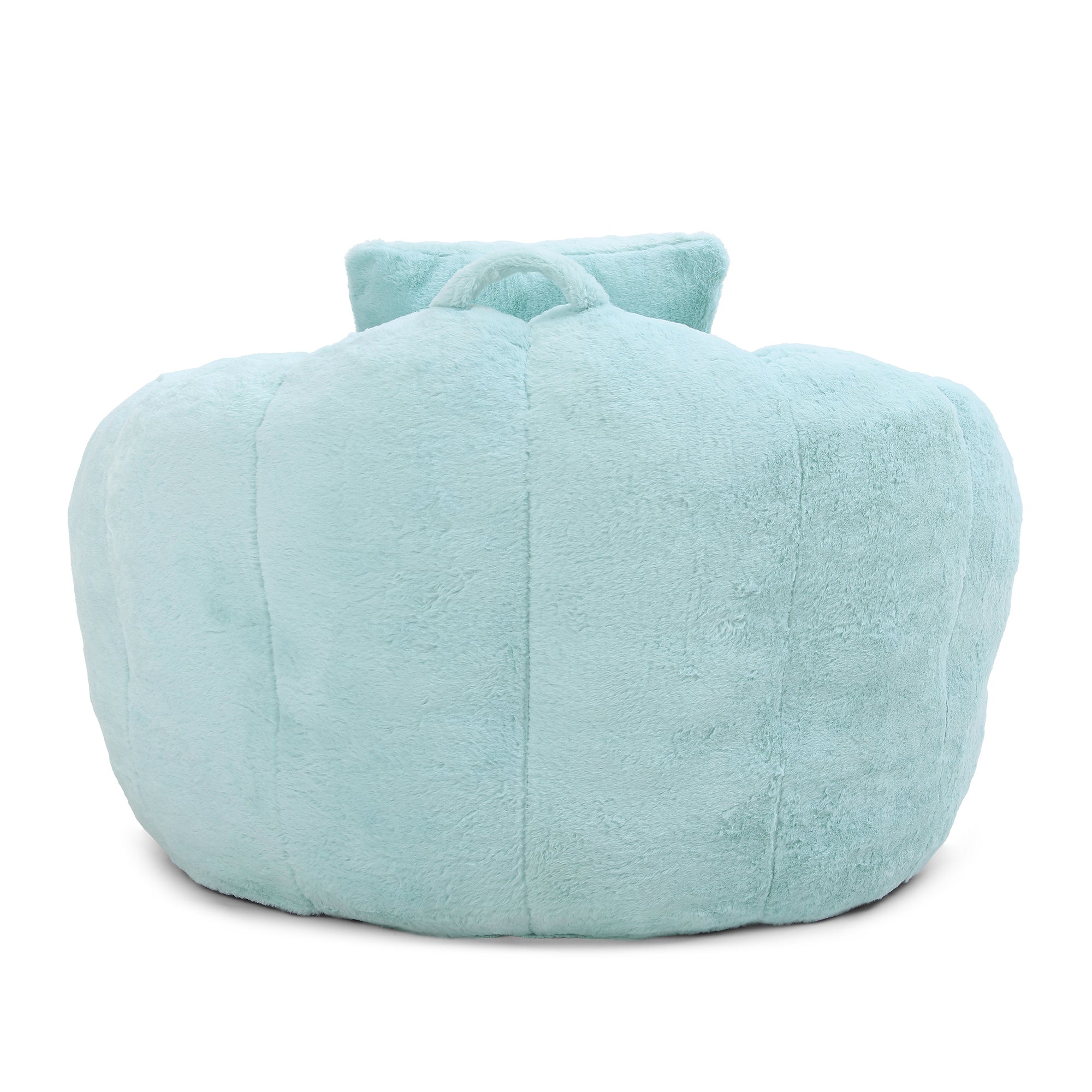Giant Bean Bag Chair withFootstool, Oversized Bean Bag  for Adults and Kids, Faux Fur Shell-Shaped Large Chair with Filler, Stuffed Big Accent Sofa,  Floor Sofa for Gaming,Reading Living Room Bedroom - Grand Goldman Shop