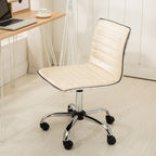 Fremo Chromel Adjustable Air Lift Office Chair, Beige - Grand Goldman