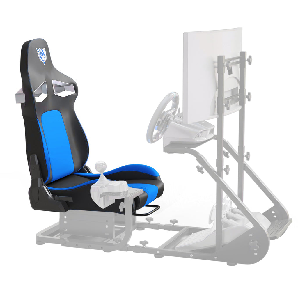 Universal PVC Bucket Style Reclinable Sport PU Leather Simulator Racing Seat with Adjustable Lock Slide | Premium Home Decor 