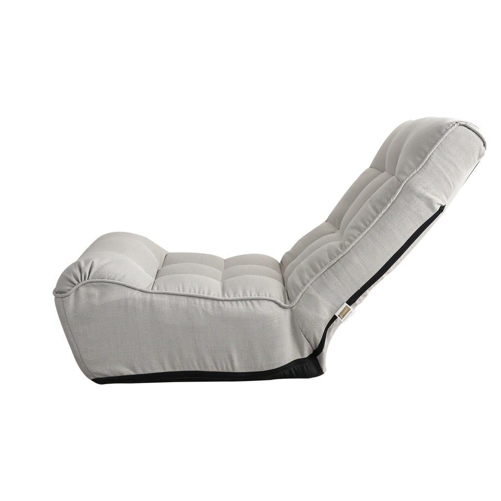 Adjustable Gray Metal Reclining Chair for Living Room and Balcony - Grand Goldman Shop