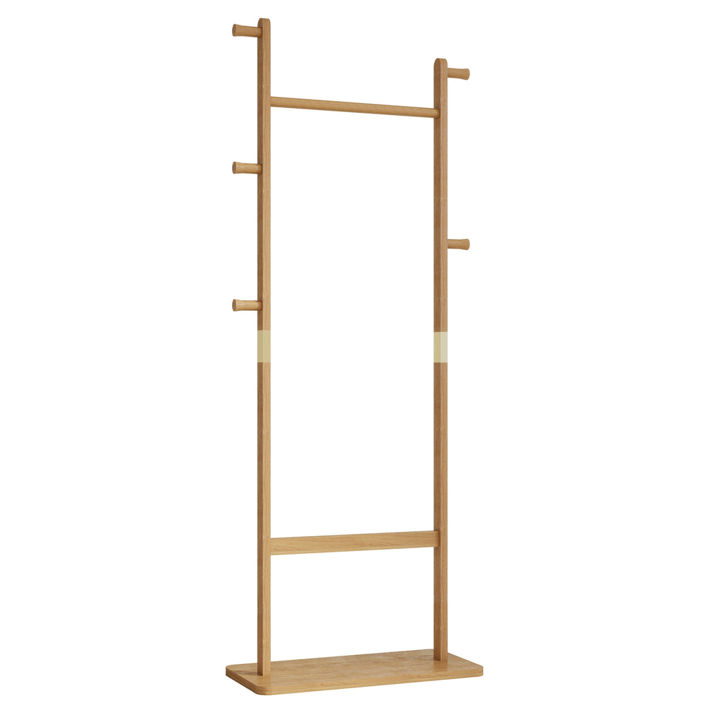 Solid wood hanger set 23.6*11*71 inches. This product is made of eco-friendly material, easy to assemble, elegant and stylish. It can be placed in the bedroom/entrance/living room (inatural ) - Grand Goldman Shop