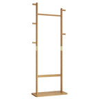 Solid wood hanger set 23.6*11*71 inches. This product is made of eco-friendly material, easy to assemble, elegant and stylish. It can be placed in the bedroom/entrance/living room (inatural ) - Grand Goldman Shop