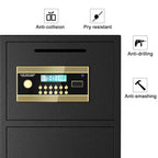 Large Double-door Coin-operated Safe, Digital Security Safe with Fireproof and Waterproof Bag, 6.5 Cubic Feet Safe Box with H