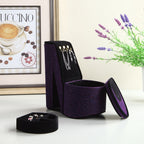 9' Tall Display Jewelry Box with Hooks, High Heel Shoe Design, Purple Velvet - Grand Goldman Shop
