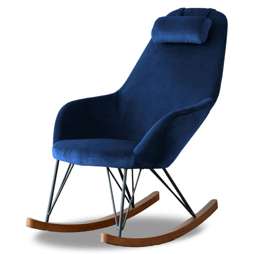 Chelsea Velvet Rocking Chair - Grand Goldman Shop