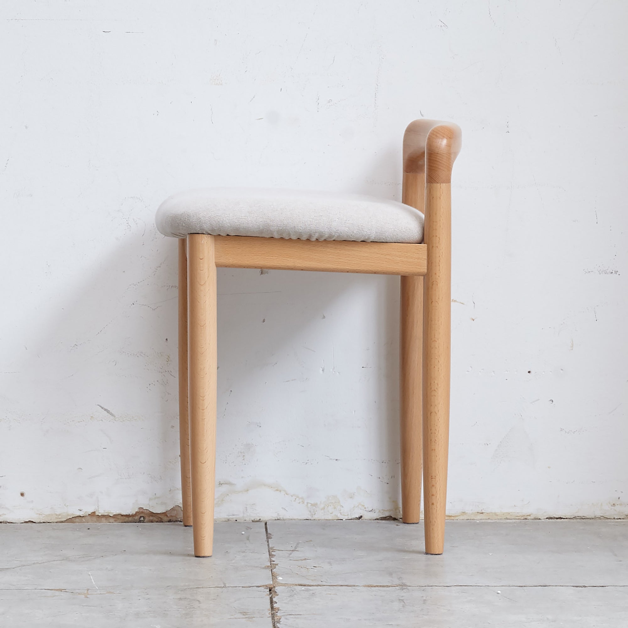 Natural Beech Wood Make-up Stool Bed Bench for Dining Room, Bedroom - Grand Goldman Shop