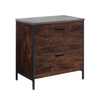 Lateral File with Full-Extension Slides, Dark Walnut finish - Grand Goldman