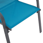 8 Piece Patio Chairs, Outdoor Camping Chairs with Breathable Textilene Fabric, Set of 2 Garden Chairs with Armrest High Backr