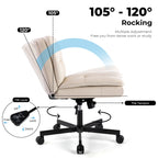 UPGRADE! Larger Size 360° Swivel Home Office Desk Chair with Wheels | Premium Home Decor - Grand Goldman