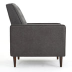 Macedonia Mid-Century Modern Button Tufted Fabric Recliner - Grand Goldman Shop