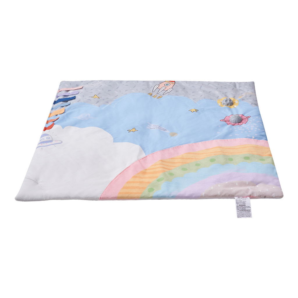Baby Play Gym Mat Tummy Time Activity Mat with 6 Sensory Toys 35.0' x 35.0' | Premium Home Decor - Grand Goldman