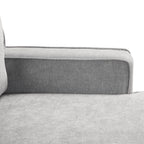 U_STYLE Upholstery Sleeper Sectional Sofa with Storage Space, USB port, 2 cup holders on Back Cushions(same sku; WY000335AAE) - Grand Goldman Shop