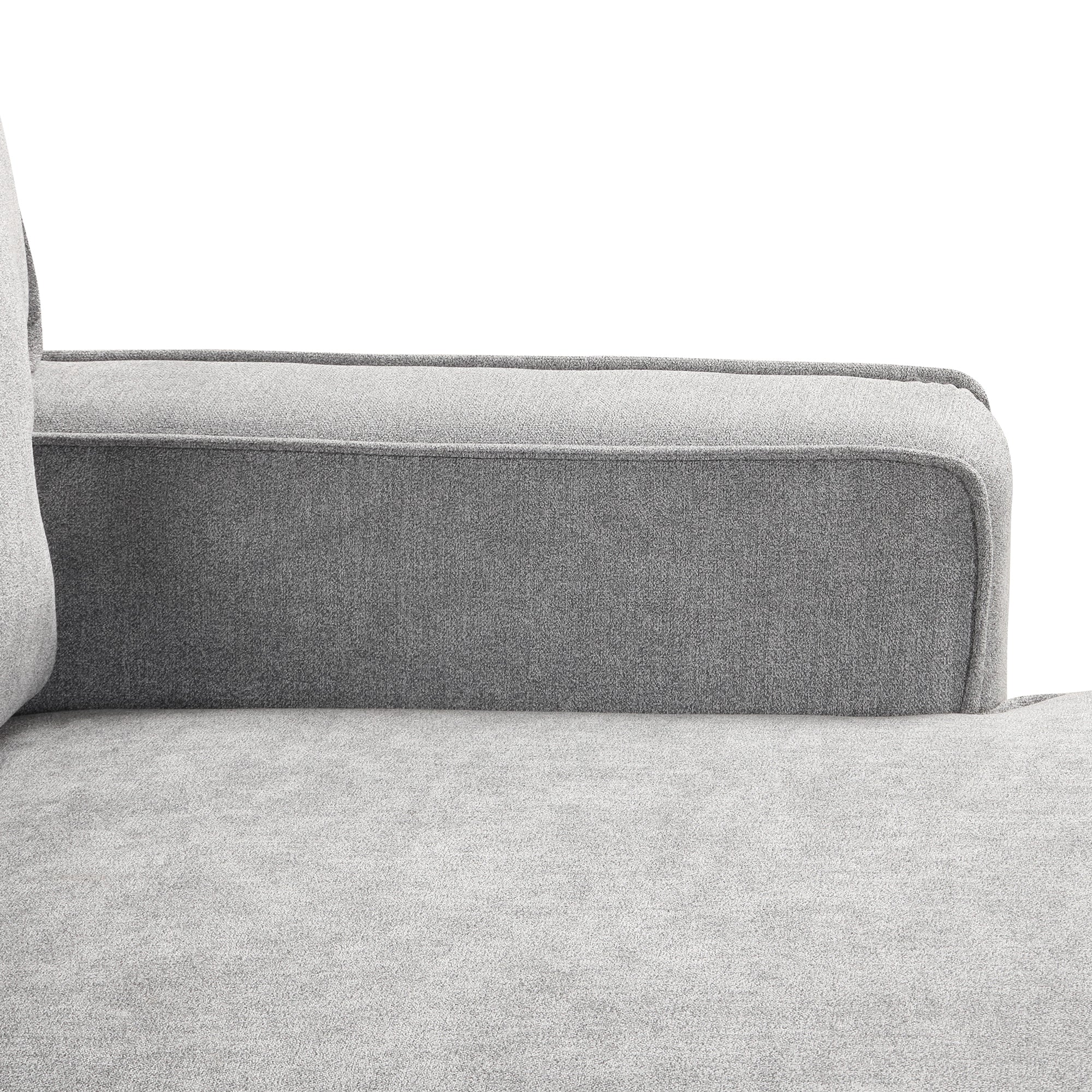U_STYLE Upholstery Sleeper Sectional Sofa with Storage Space, USB port, 2 cup holders on Back Cushions(same sku; WY000335AAE) - Grand Goldman Shop