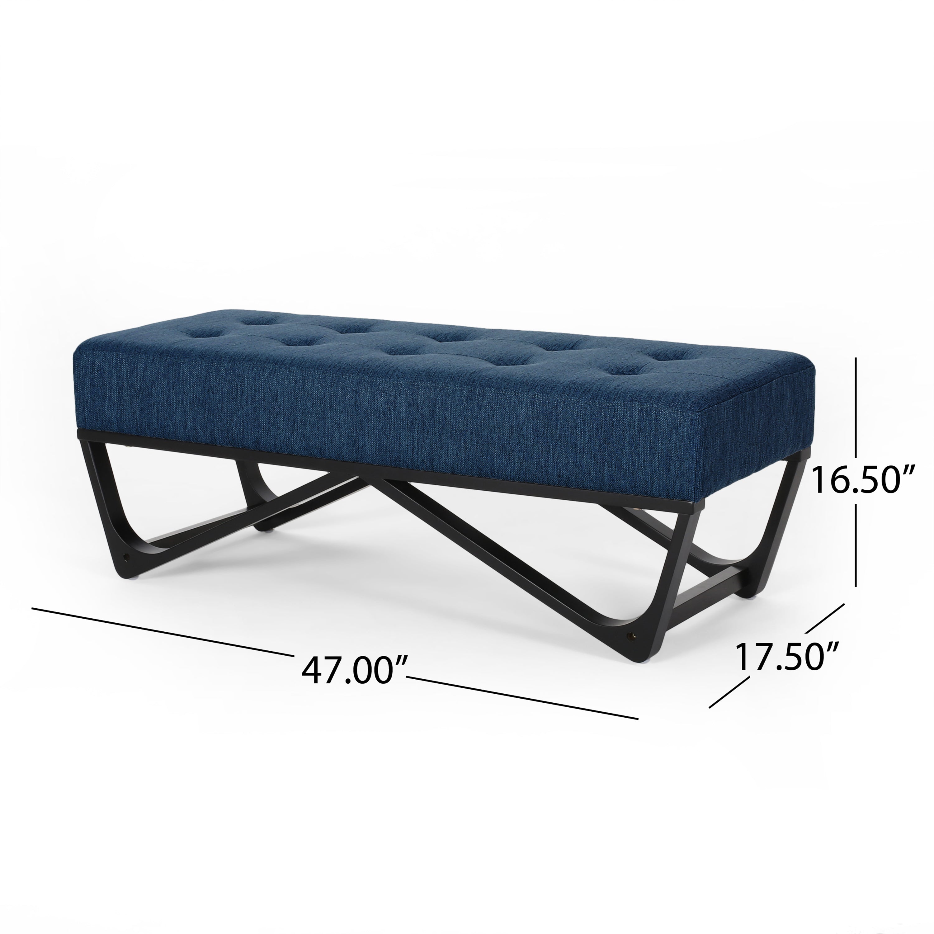 Navy blue Ottoman - Grand Goldman Shop