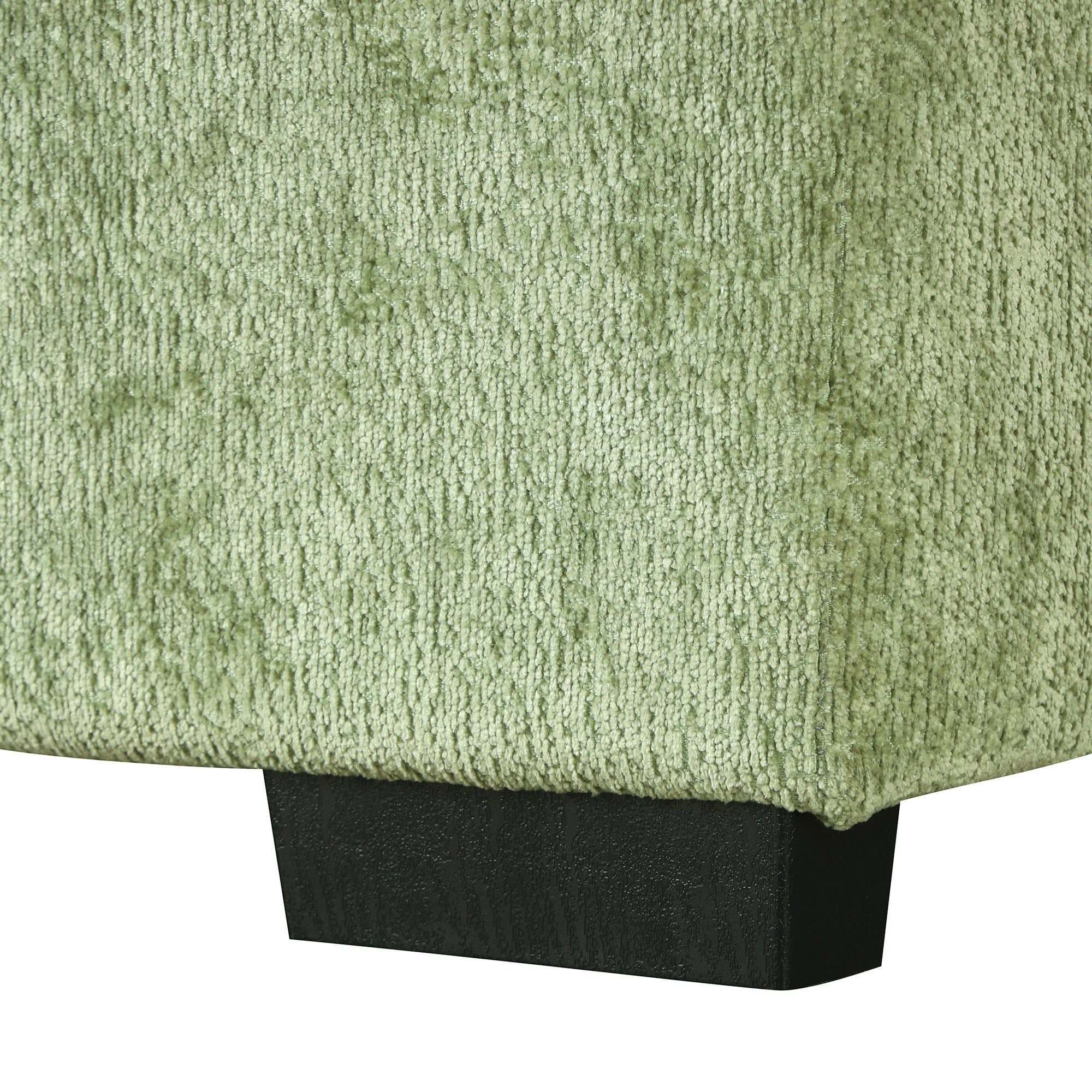 Convertible Sofa Bed Sectional Sofa Sleeper with Storage Ottoman, Green Chenille, 82.67 inches - Grand Goldman Shop