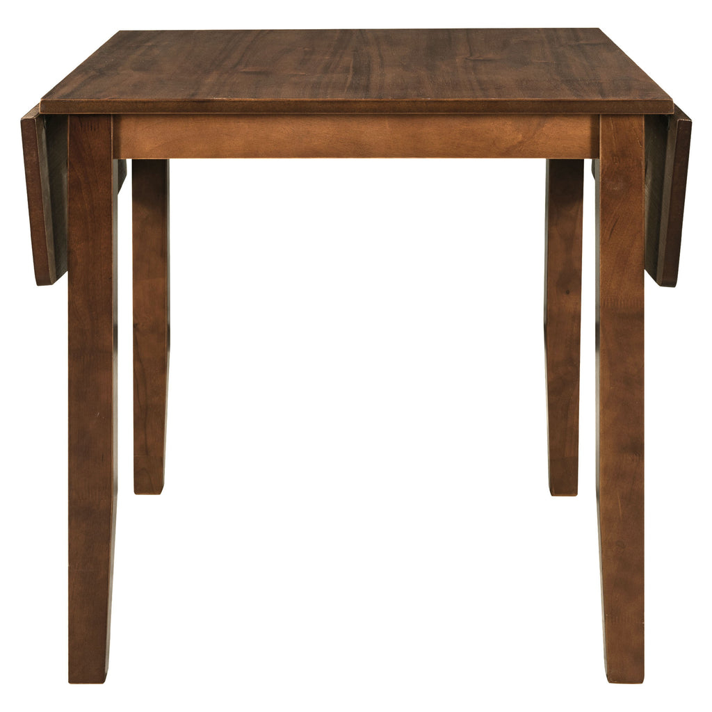 TOPMAX 3-Piece Wood Drop Leaf Breakfast Nook Dining Table Set with 2 X-back Chairs for Small Places, Walnut(old sku:SP0000164AAD) - Grand Goldman Shop