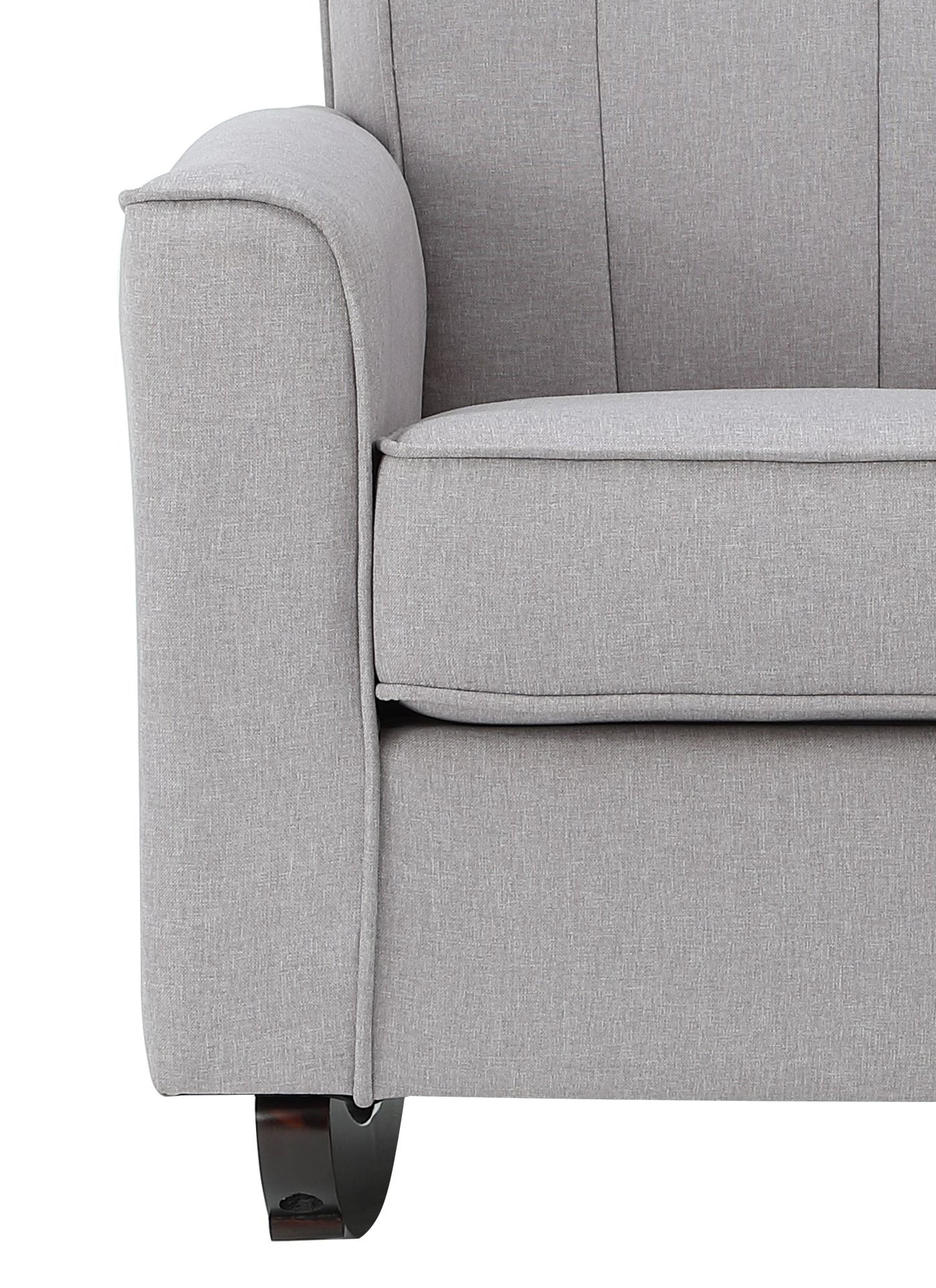 Light Grey Rocking Chair with Track Arm - Grand Goldman Shop