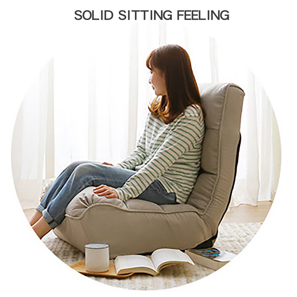 Adjustable Gray Metal Reclining Chair for Living Room and Balcony - Grand Goldman Shop
