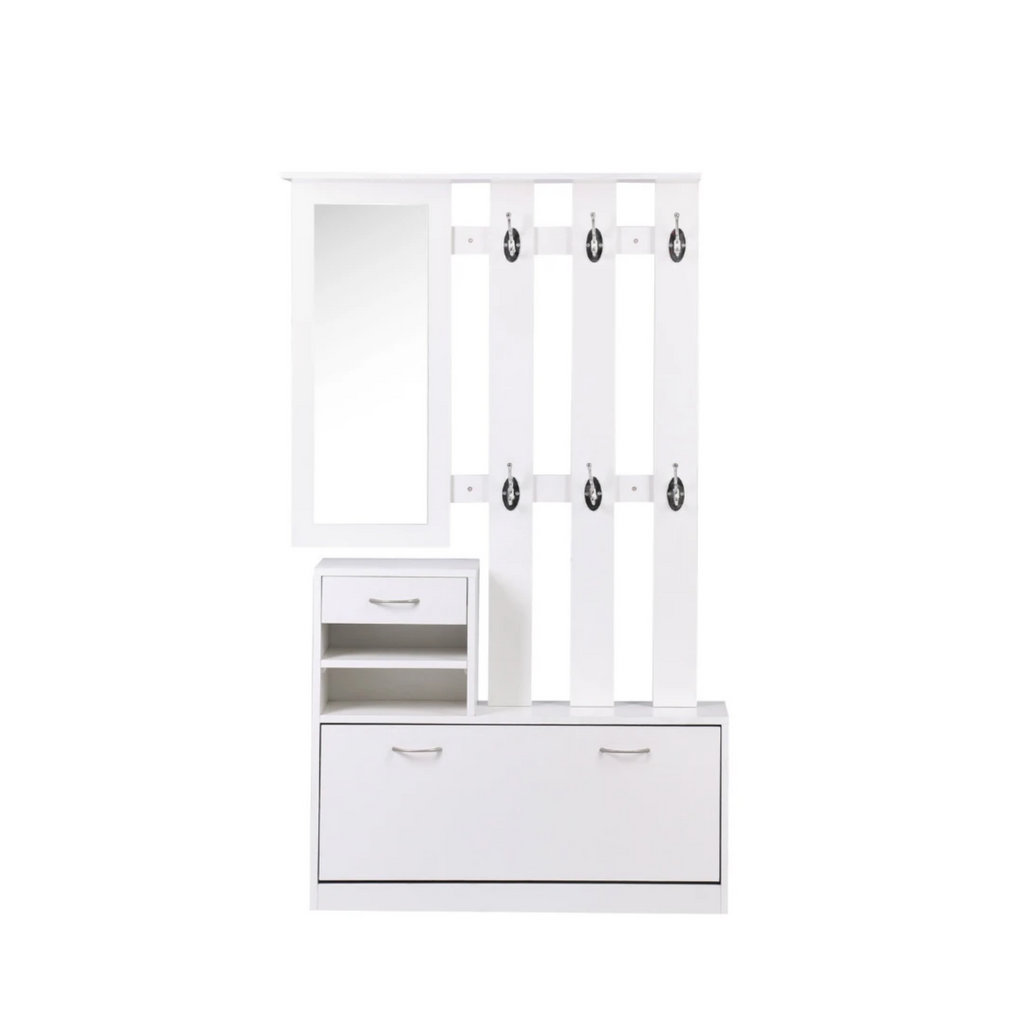 Combination Model Gate Cabinet with Shoe cabinet+Hang shelf+ Mirror - Grand Goldman Shop