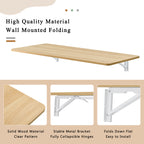 Laundry Room Folding Table Wall Mounted Folding Table for Small Spaces,Fold Down Desk,Workbench,Addition to Garage & Shed/Home Office/Laundry Room/Home Bar/Kitchen & Dining Room,45*22*6.5 inches. - Grand Goldman Shop