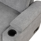 Modern Sleeper Sofa Bed with Storage Ottoman, Gray Linen, 84.75' L Shape Couch for Living Room or Apartment - Grand Goldman Shop