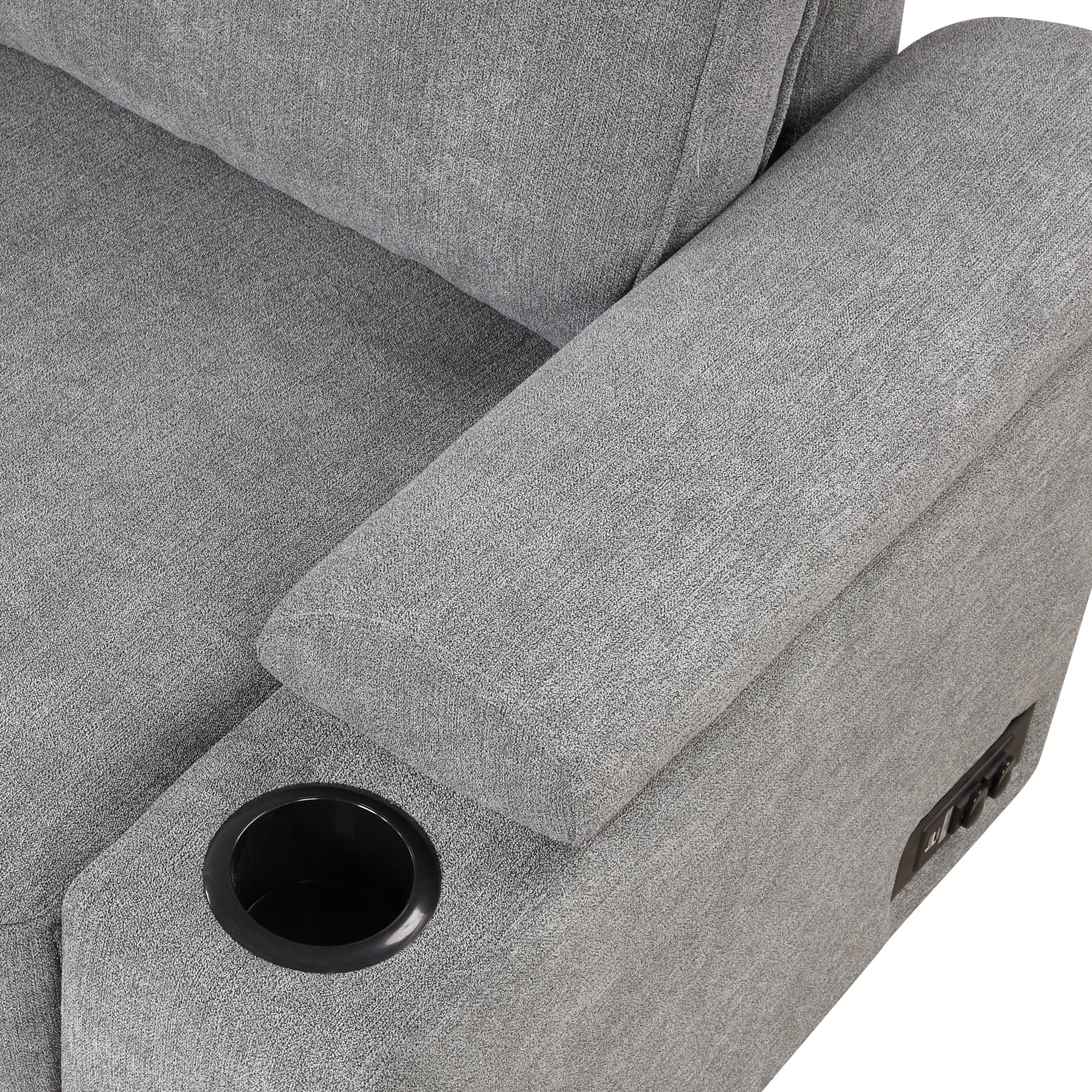 Modern Sleeper Sofa Bed with Storage Ottoman, Gray Linen, 84.75' L Shape Couch for Living Room or Apartment - Grand Goldman Shop