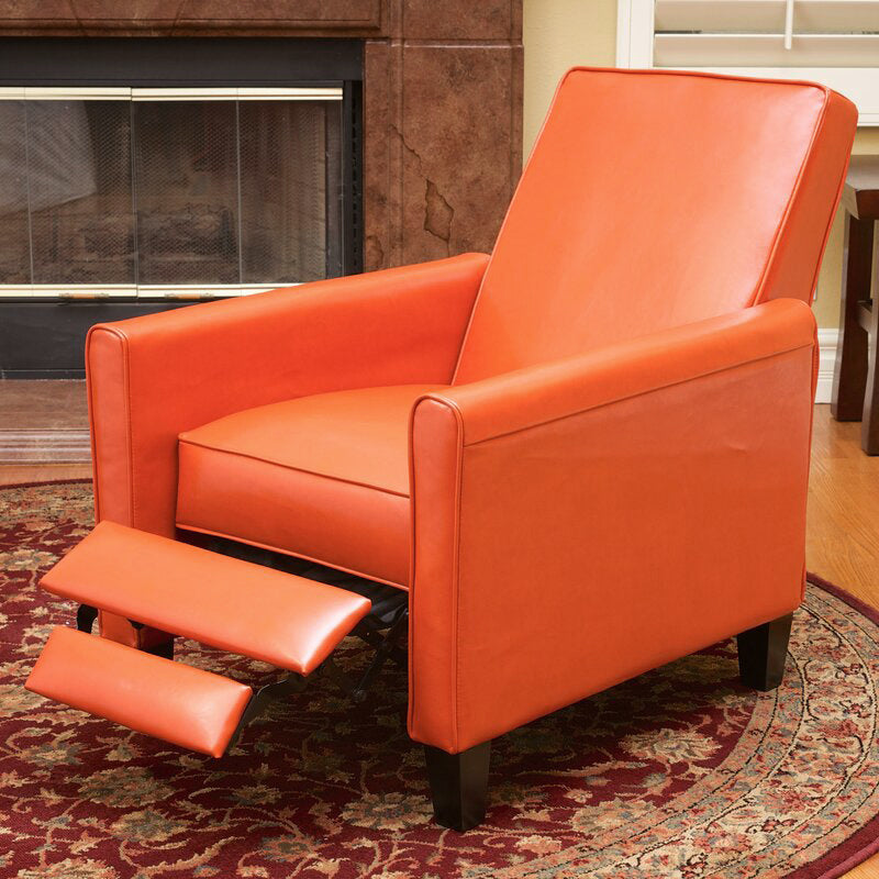 Recliner Push Back Chair for Elegant Home Décor Orange - Grand Goldman Shop